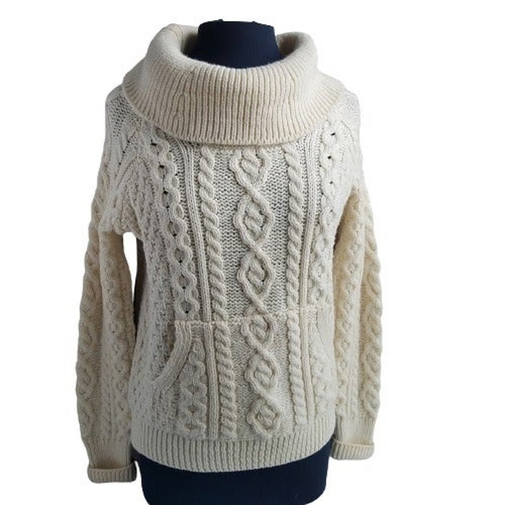 CARRAIG DONN Irish made Merino wool sweater med